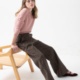 Pantalón Grace Príncipe de Gales Chocolate