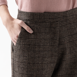 Pantalón Grace Príncipe de Gales Chocolate