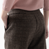 Pantalón Grace Príncipe de Gales Chocolate