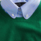 Sweater Cashmere Cuello Redondo Verde
