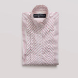 Camisa Julieta Rayada Burdeo