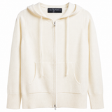 Hooded Zip Cashmere Crudo