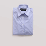 Camisa Luz Rayada Celeste